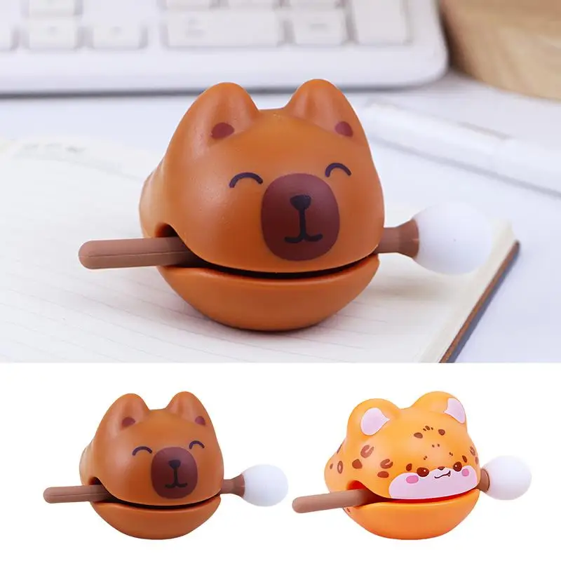 Cute Fish Drum Wooden Fish Temple Block Decor Cartoon Animal Wooden Fish For Adults Stress Relief Zen Block Drum Small Knock Toy