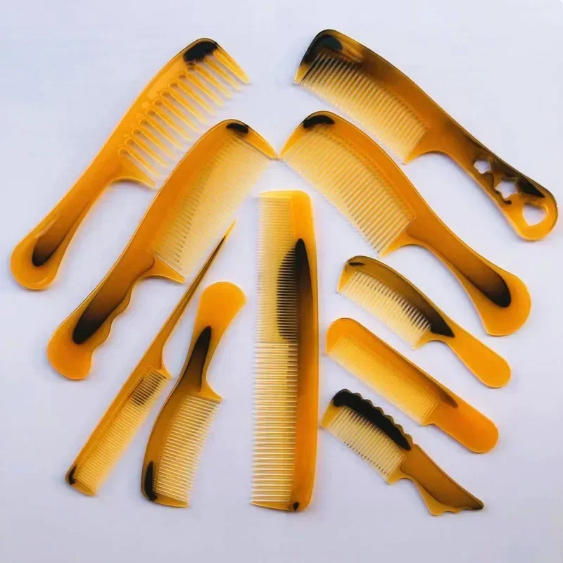10PCS Plastic Hair Combs Set Anti-static Massage Hair Brush Hairdressing Colorful Hairdress Salon Styling Traveling Accessories