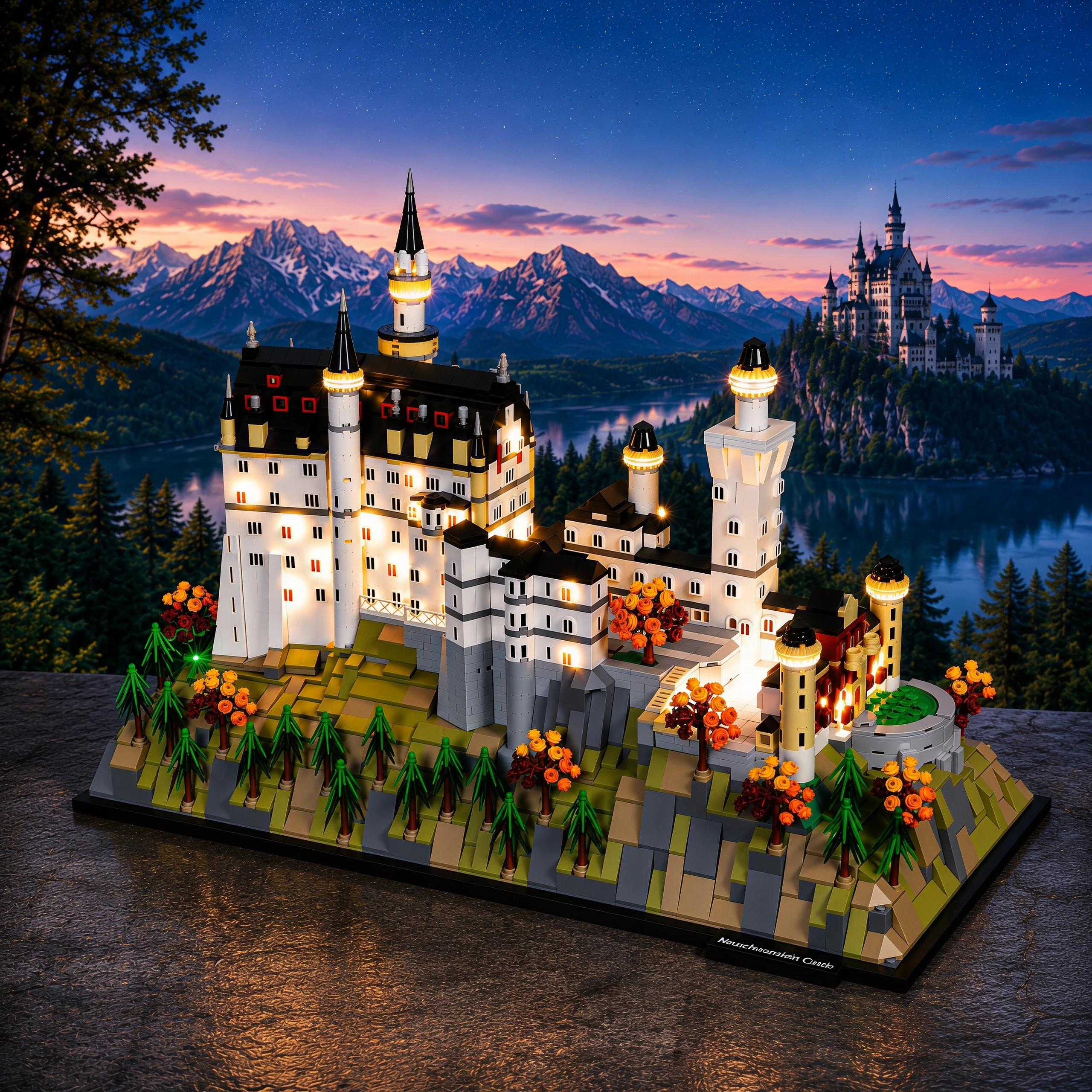 HPROSPER 5V LED Light (No Model) for Lego Architecture Neuschwanstein Castle 21063 Decorative Lamp With Battery Box
