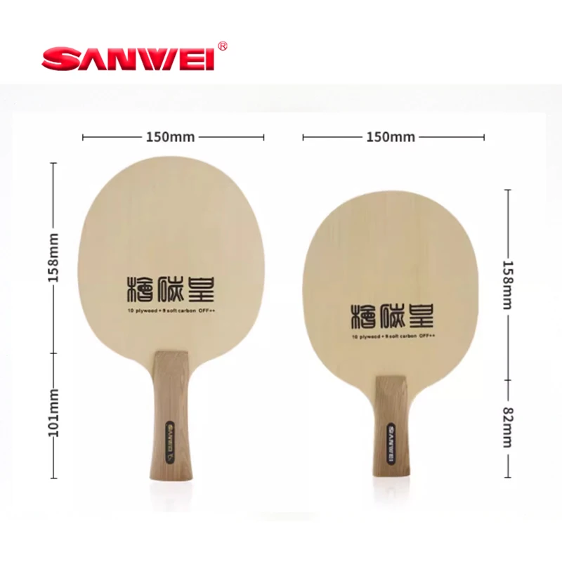 

Original SANWEI T1091A King of Hinoki Carbon Table Tennis Blade Penhold Racket Ping Pong Paddles