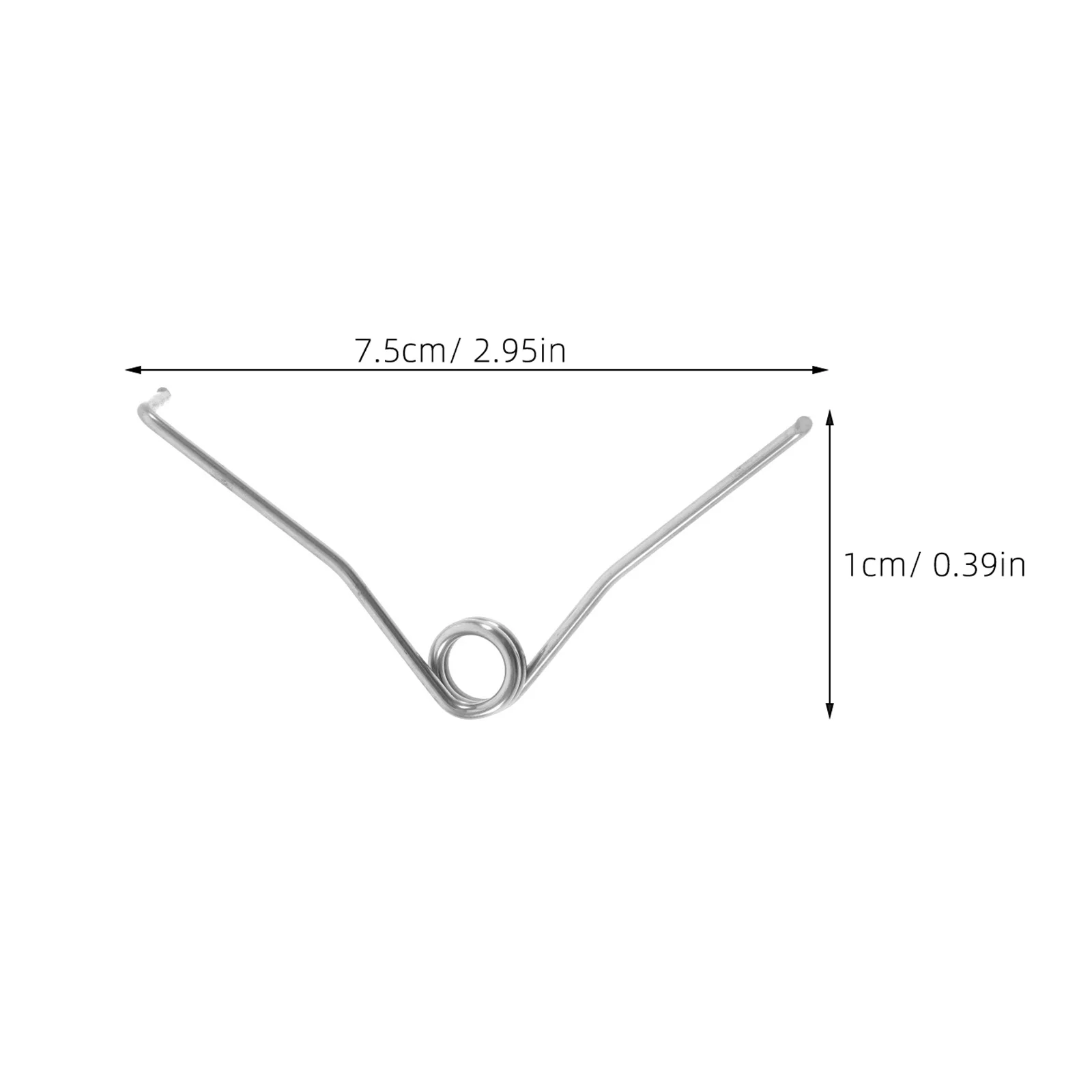 10 قطعة الينابيع على شكل حرف V الأبيض الفولاذ المقاوم للصدأ مقصات التقليم اكسسوارات مرنة المضادة للصدأ استبدال أجزاء البستنة #3