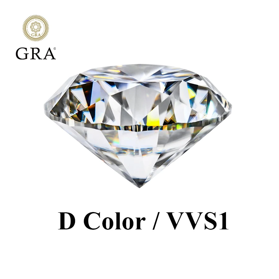 NONE Moissanite Loose Stone D Color 3