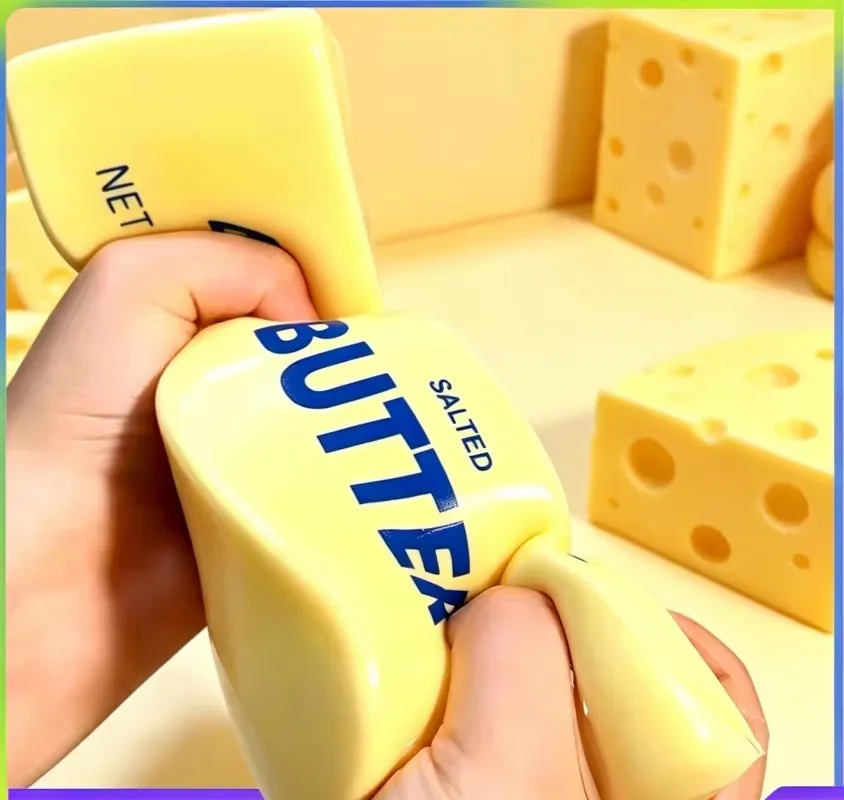 New Butter Stick Milk Strip Squishy Toy Slow Rebound Soft Squeeze Stress Relief Toy 2026