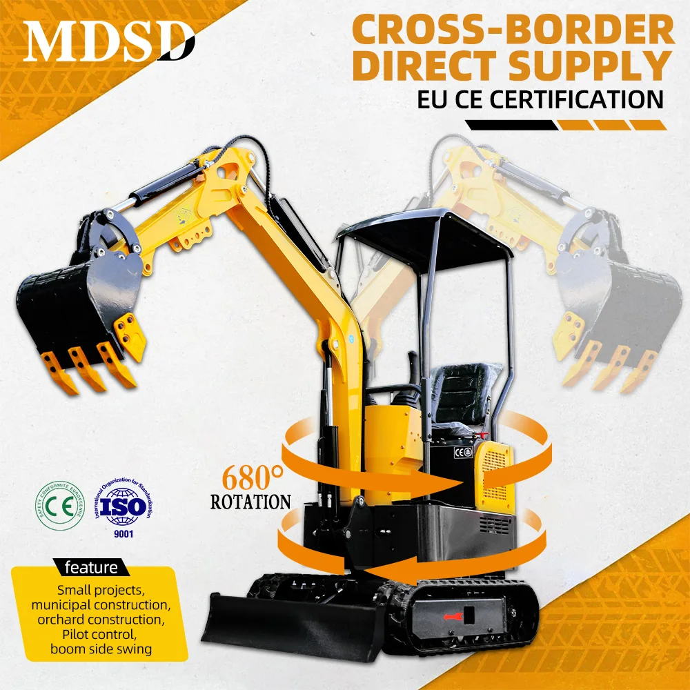 

Мини-экскаватор 1,8 тонны для дизельного топлива Kubota Многоцелевой мощный экскаватор Euro 5 EPA, сертифицированный CE для домашней фермы, строительства