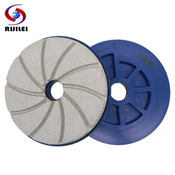 5 Inch Snail Lock Edge Polishing Pad 125 mm Automatic Diamond Grinding Wheel Granite Marble Stone Concrete Abrasive Disc