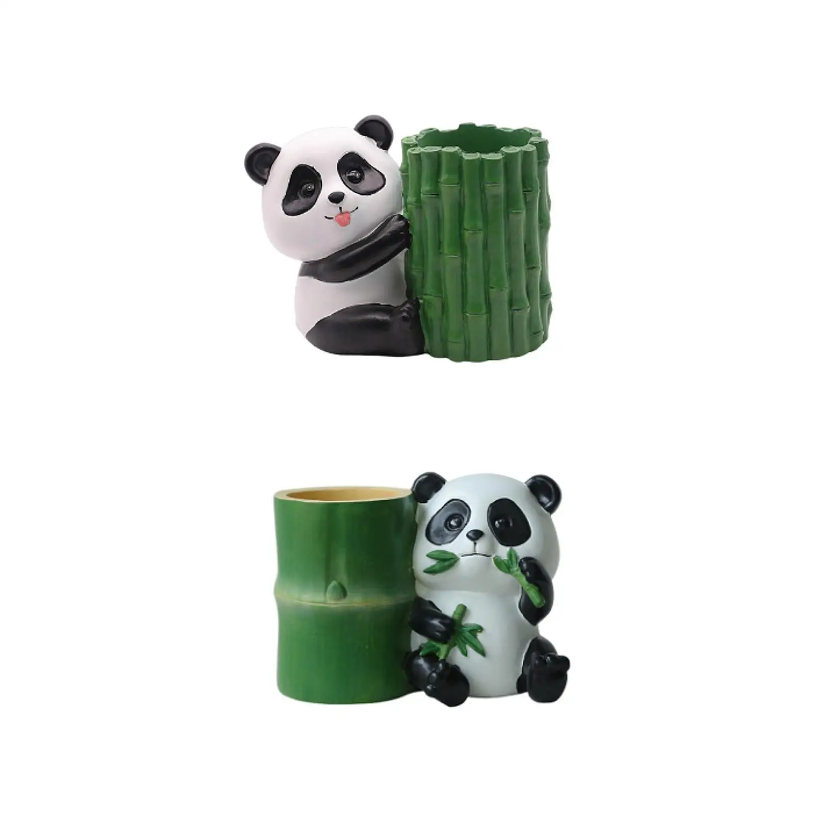 

Resin Pen Holder Cartoon Panda Pencil Holder Home Decoration for Children Desk Organizer Desktop Storage Box for Office Home
