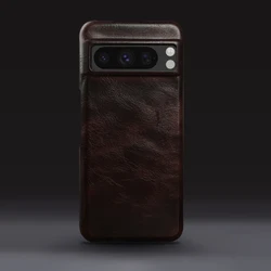 Genuine Leather Case For Google Pixel 8 Pro Case Pixel7pro 6A 6Pro 5A Aesthetic Vintag Phone Cover Capa Business Coque Carcasa