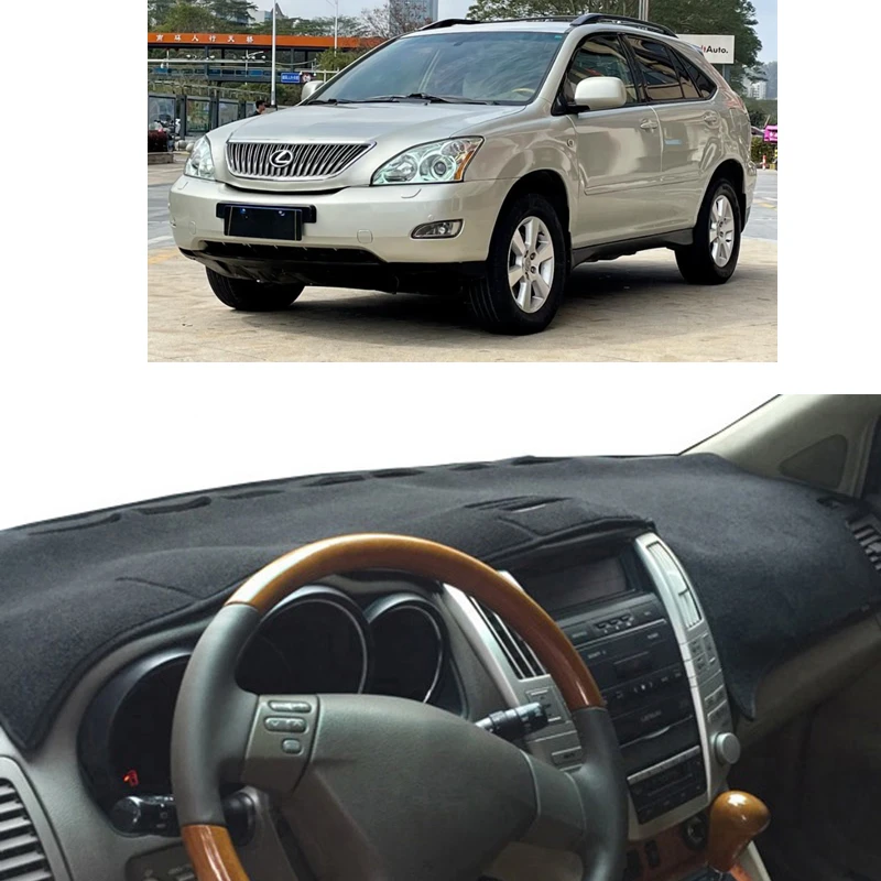 For Lexus RX 2004-2008 2009 XU30 RX300 RX330 RX350 RX400h Car Dashboard Cover Mat Pad Dash Sun Shield Cushion Carpet Accessories