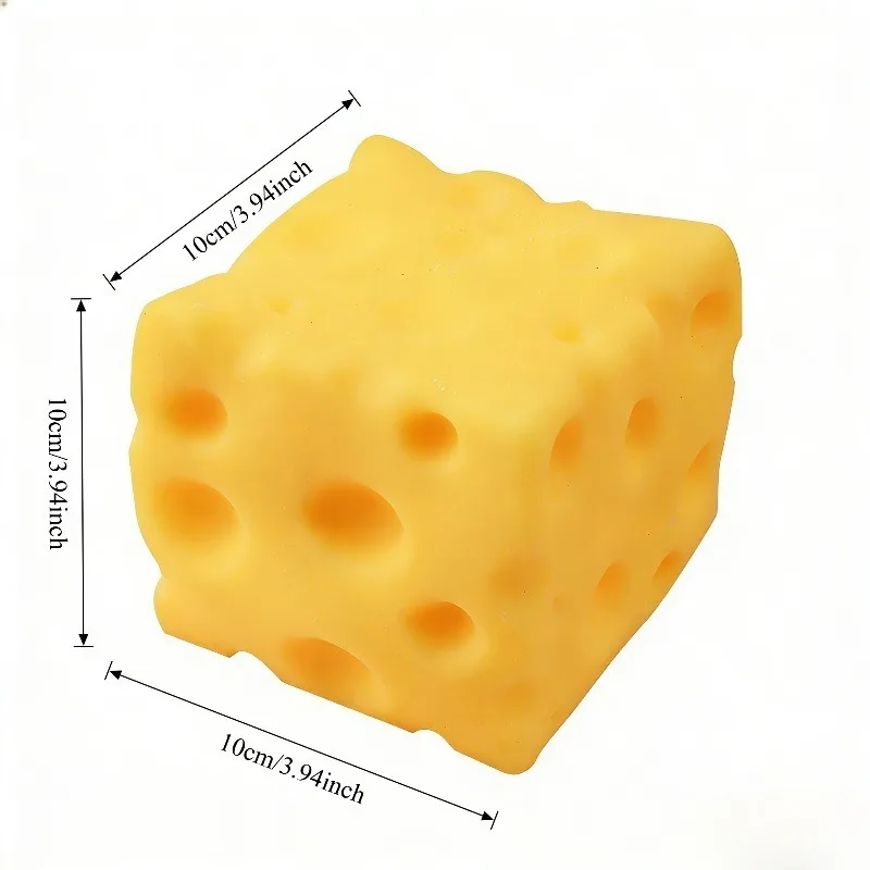 1PC Giant Cheese Squeeze Toy Extra Large Size Cheese Squishy Fidget Toys Slow Rebound Shapeable Venting Ball for Adults Gifts image 5
