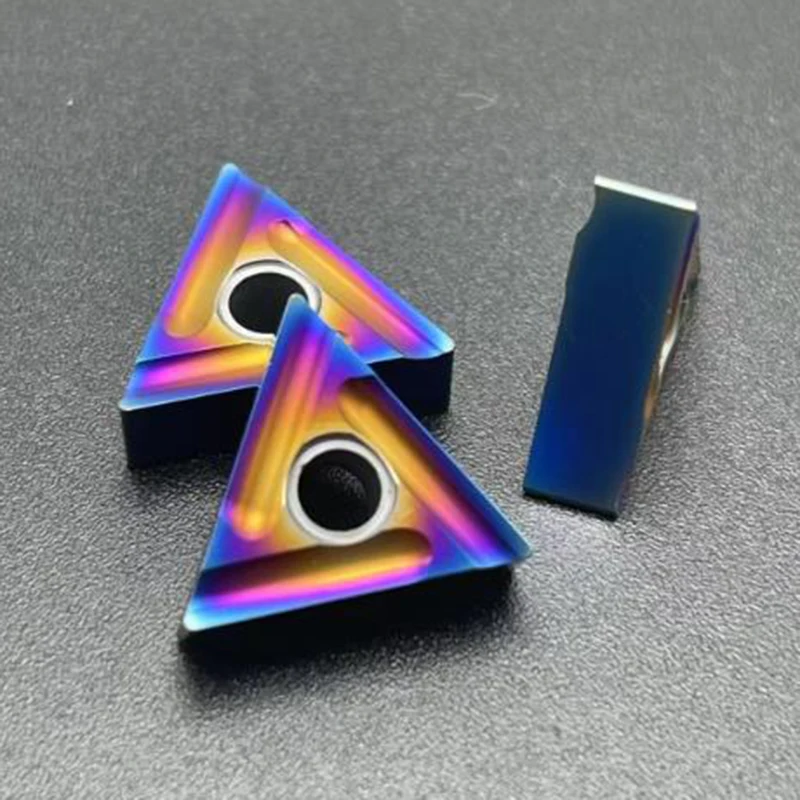 HRC65 TNMG160404R-ES /TNMG160404L-ES /TNMG160408R-ES /TNMG160408L-ES Nano-Blue Coating High Hardness CNC Carbide Turning Inserts