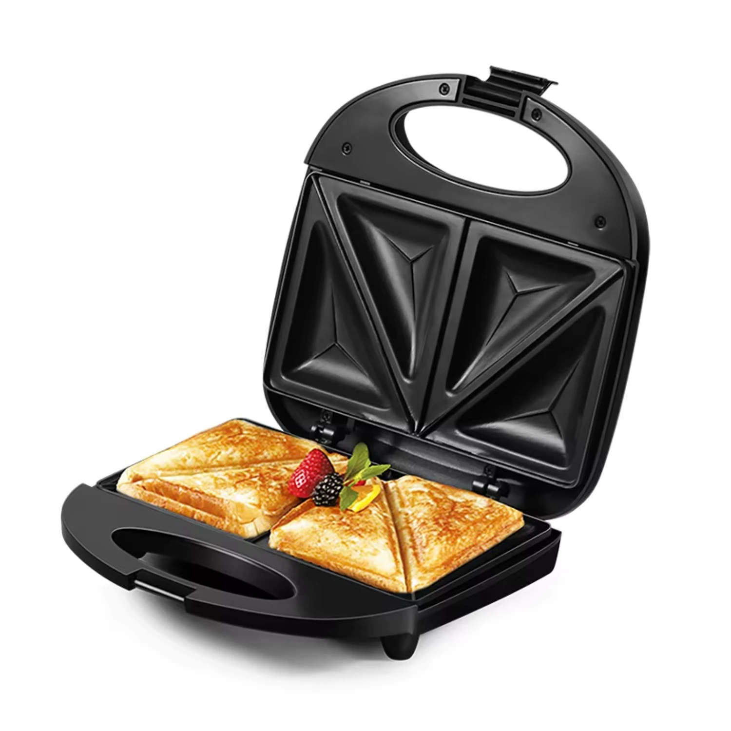 Panini 750W Triangle Sandwich Maker Non-stick Iron Pan