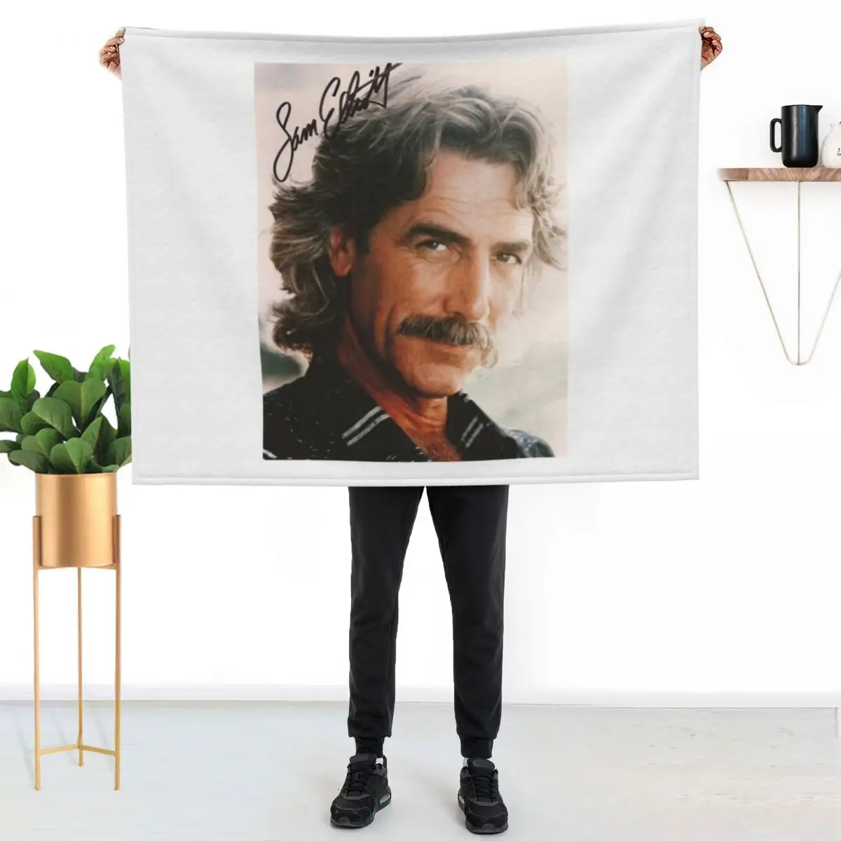 Sam Elliot Actor Received Many National Awards Golden Globe AcademyGift For Fan Throw Blanket Shaggy Luxury Soft Big Blankets