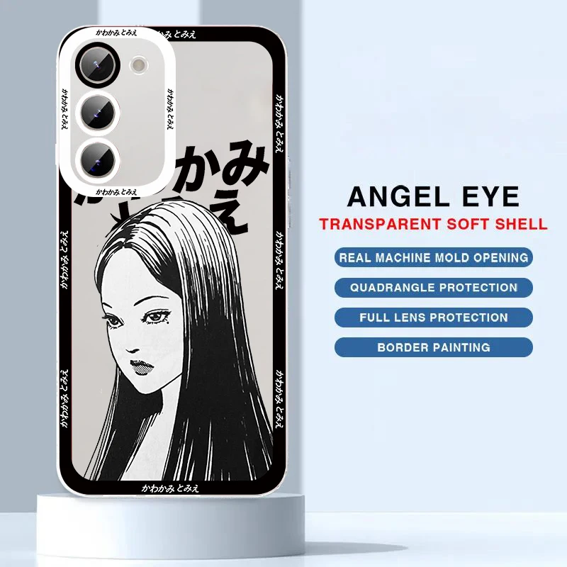 Tomie Kawakami Anime Angel Eye Phone Case For Samsung A02 A03 A04 A05 A10 A11 A12 A13 A14 A15 A20 A21 A22 A23 S Translucent Soft