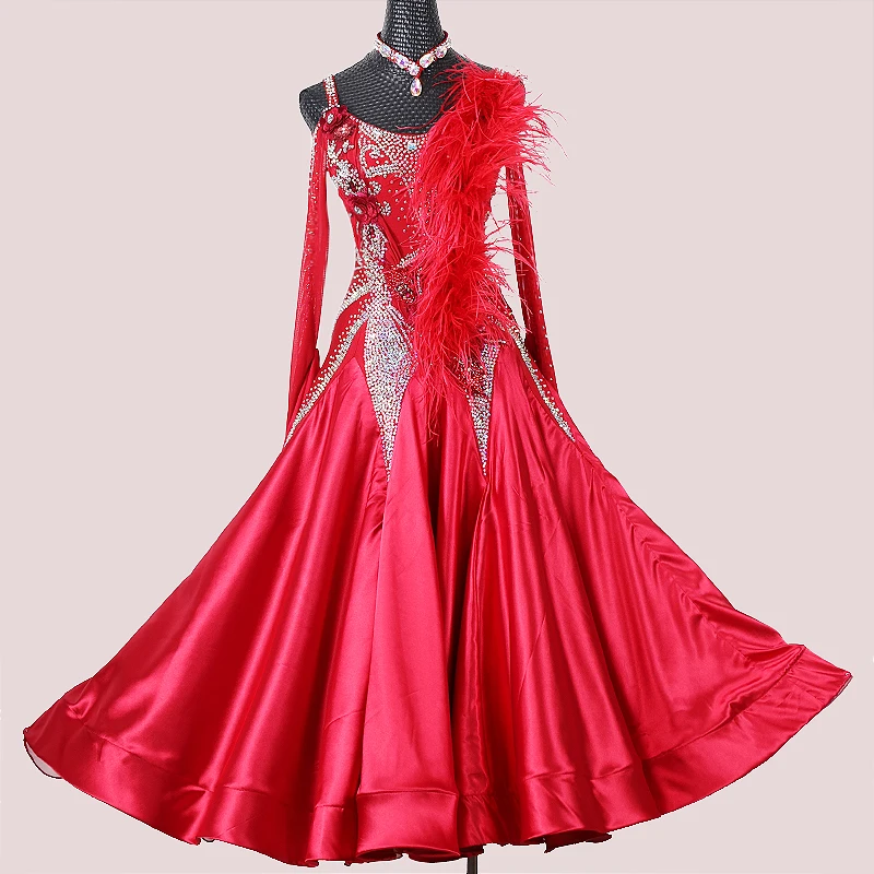 

Modern Dance Dress Standard Ballroom Dance Dress Women Tango Dress Waltz Competition Performance Costumes Ballroom Dress