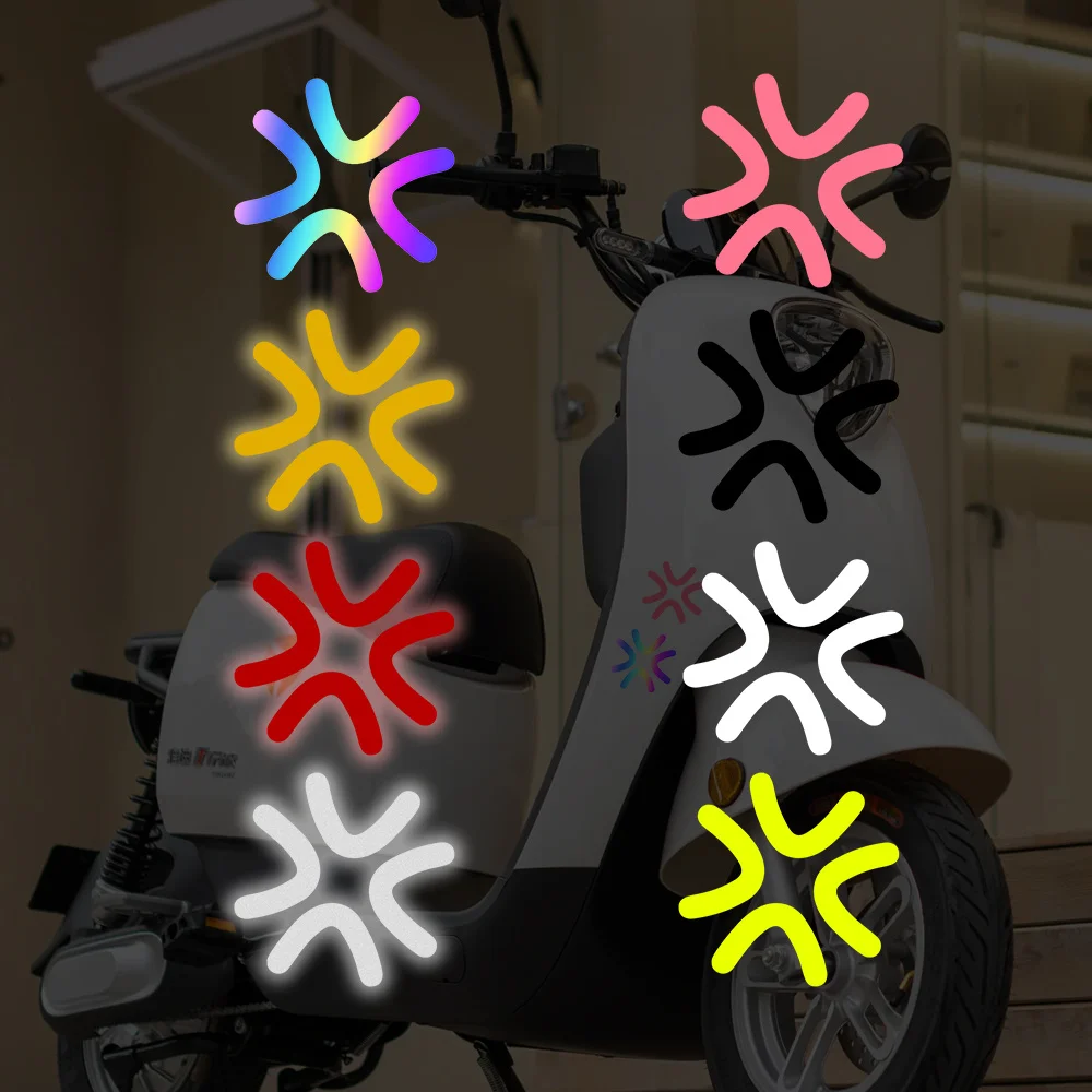 3PCS Geometric Motorcycle Stickers Waterproof Self Adhesive Vinyl Decal Car Scooter Vehicle Body Decoration Accessories