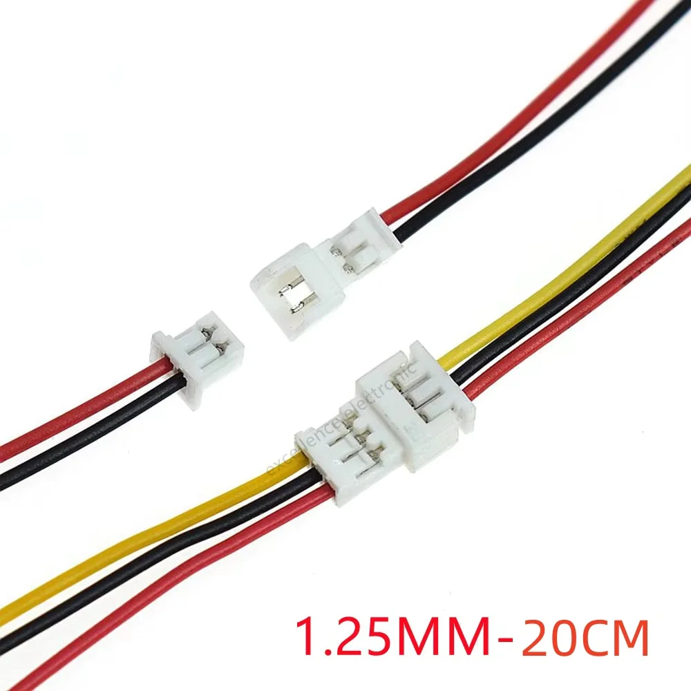 2/5/10Pairs JST 1.25 PH/SM2.5/XH 2.54 Pitch Mannelijke Vrouwelijke draad Connector 2P 3P 4P 5P 6P JST Plug Jack Terminal Kabel