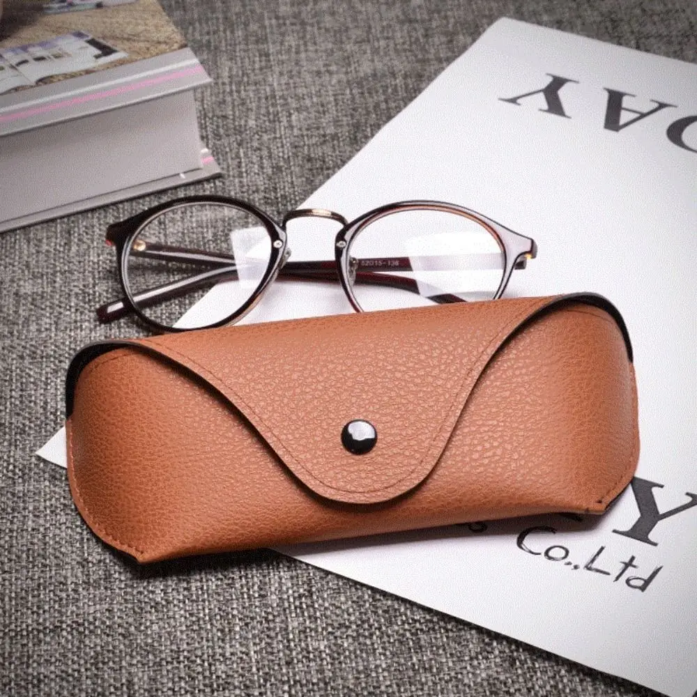 Anti Pressure PU Leather Glasses Bag Storage Box Shell Myopia Frame Protector Spectacle Case Sunglasses Case Eyewear Accessories