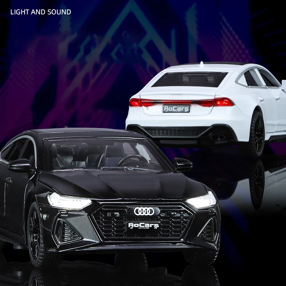 1:32 Audi RS7 Sportback Alloy Car Diecasts & Toy Vehicles Car Model Sound and light Pull back Car Toys For Kids Gifts