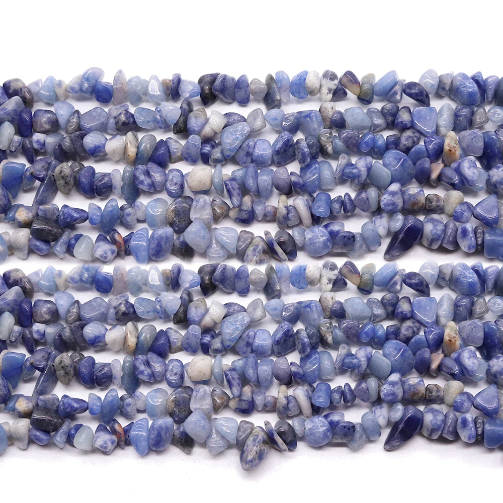 

Natural Stone Beads Sodalite Gravel Irregular Freeform Chips Beads for Jewelry Making DIY Necklace Bracelet Earrings 1 Strand