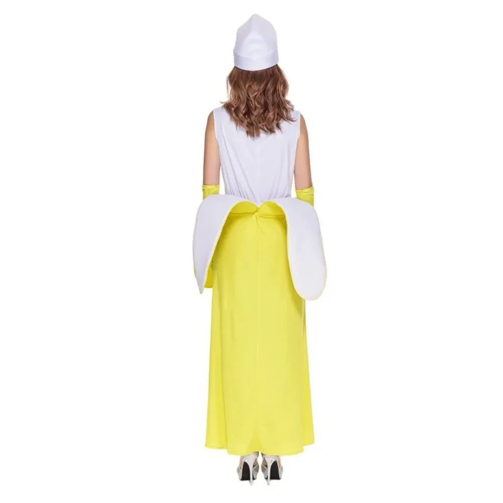 Part Banana Cosplay Clothing Fruit Jumpsuit Festival Party Business Activities Stage Performance Prop Funny Dress Up Adult Wear view 5