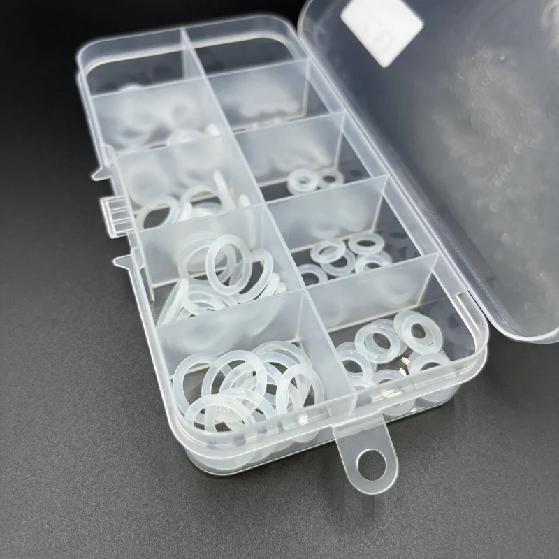 VMQ Weiße Silikon-O-Ring-Dichtung CS 1,5/2/2,4/3 mm hitzebeständiger, isolierter, wasserdichter, ungiftiger O-Ring aus Silikon – Detail 3