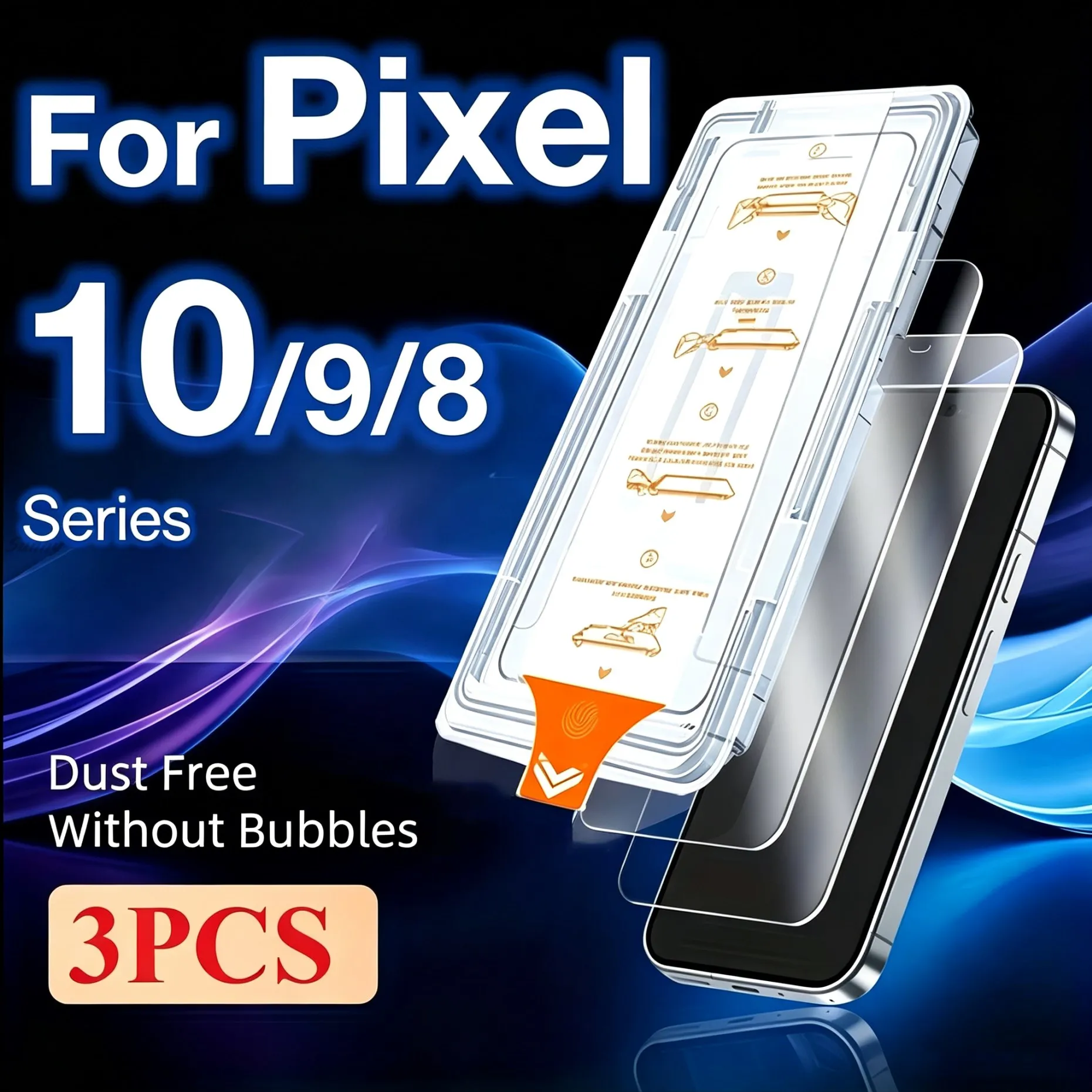 Dust Free Oleophobic Coating Easy Installation Tempered Glass Screen Protector For Google Pixel 10 9 Pro XL 8 9 10 Pro 9A 8A 10A