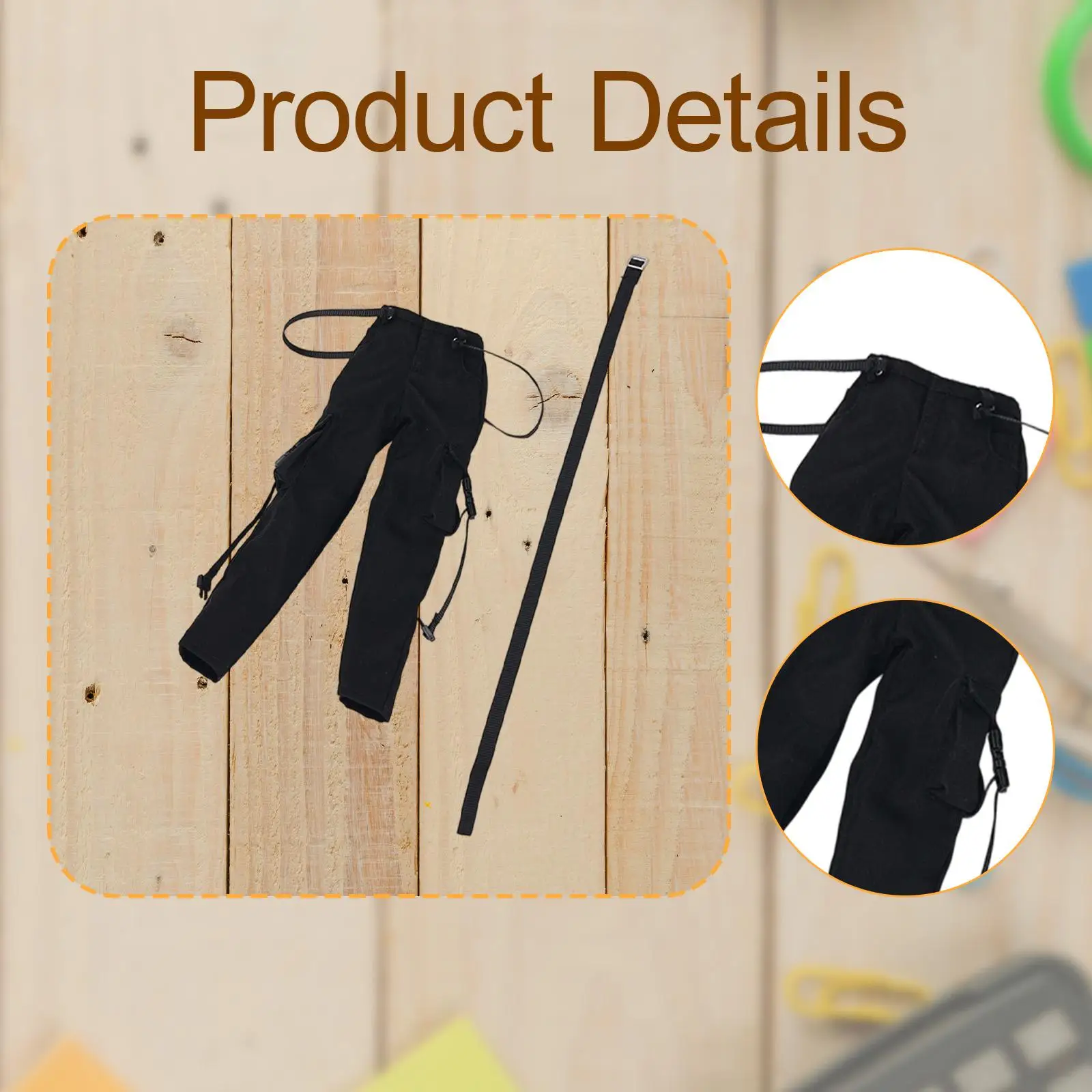 Vêtements de figurines d'action, pantalons et ceinture cargo, mode, habillage pour femmes, vêtements miniatures, Costume de poupée pour femme de 12 pouces, 1/6