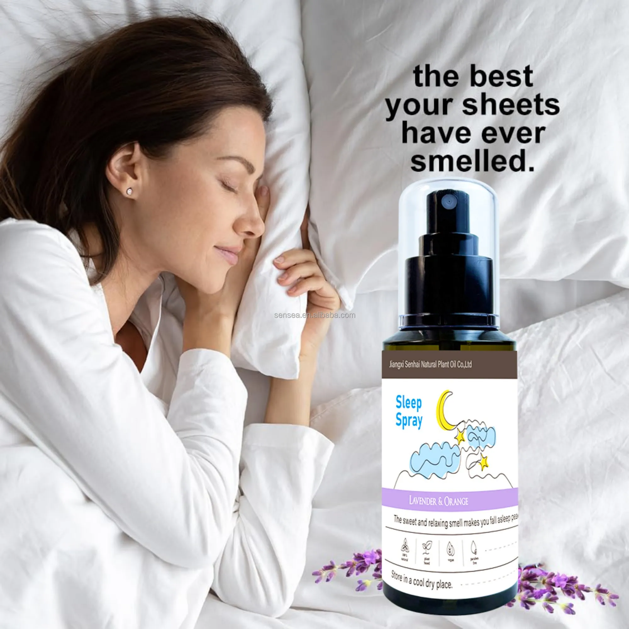 สเปรย์น้ำหอมกลิ่นลาเวนเดอร์ 100 มล. ใหม่ สำหรับช่วยการนอนหลับ กลิ่นอโรมาเธอราพี น้ำมันหอมระเหยกลิ่นวานิลลา สเปรย์ฉีดหมอน ช่วยให้นอนหลับสนิท