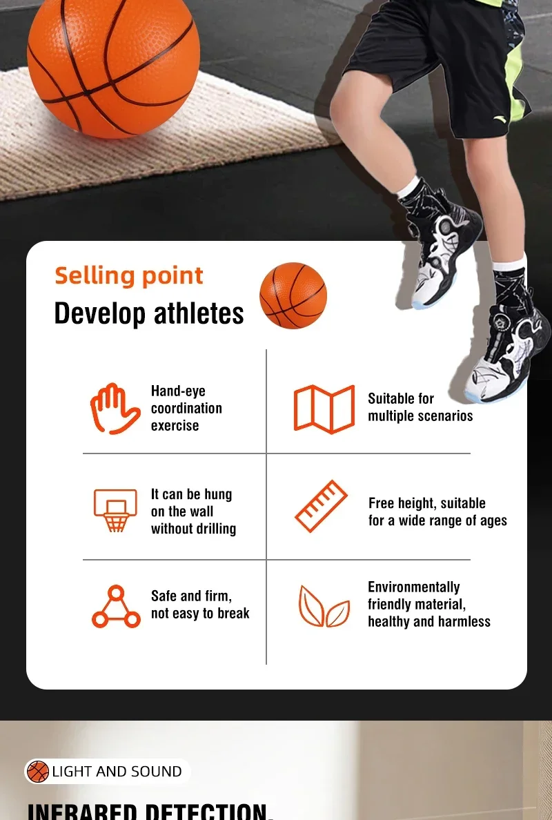 Basketbalring Set Thuis Draagbare Oefening Muur Frame Stand Lifting Hangende Mand Bord Indoor Outdoor Sport Game Kid Gift