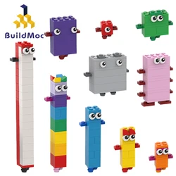 Buildmoc Ideas Number Figure 1 to 10 Creative MOC Building Blocks Kits Toys for Children Kids Gifts Educational Toy 257PCS Brick