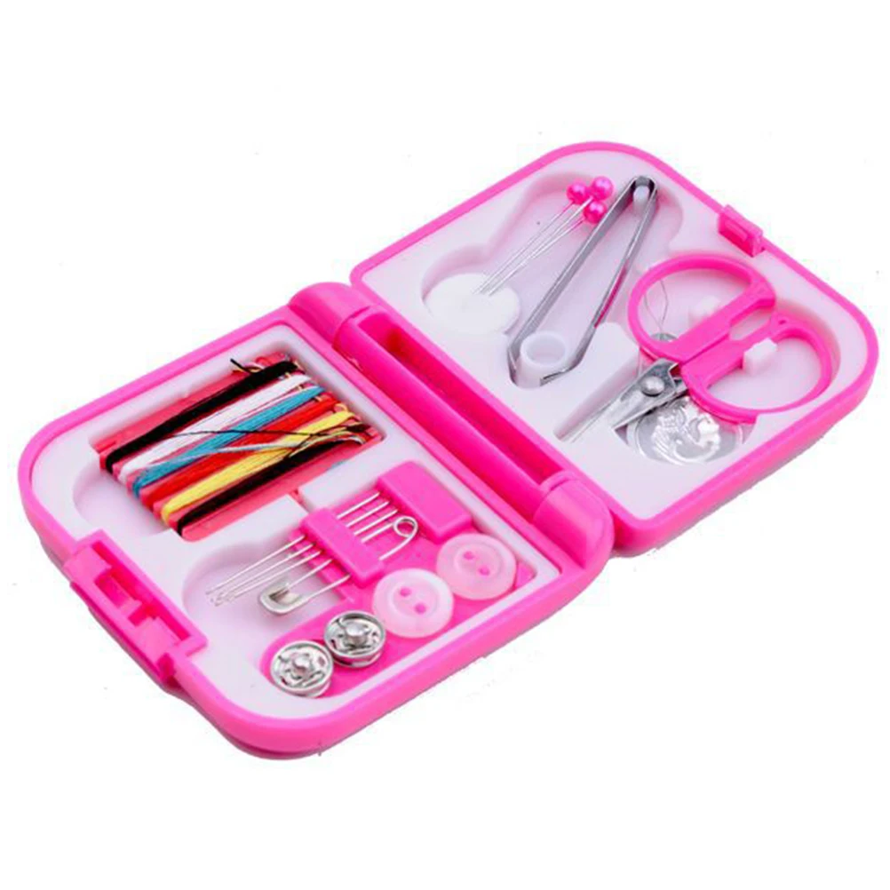 

Mini Portable Sewing Kit Travel Box Premium Sewing Organizer Compact Home DIY Needle Thread Accessory Storage Kit Essentials