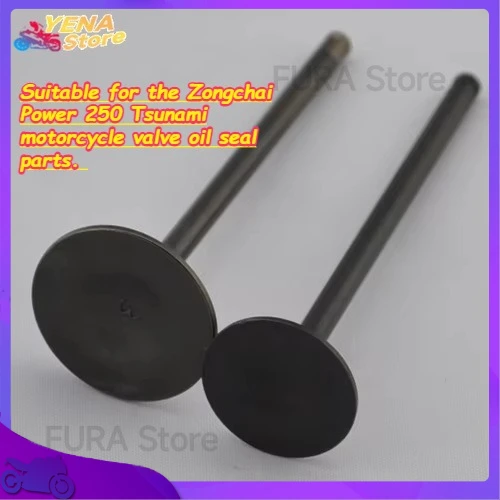 

Intake and exhaust valve, suitable for the Zongchai Power 250 Tsunami motorcycle valve oil seal parts.