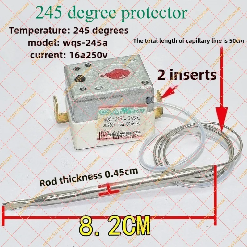 Electric Oven & Air Fryer Thermostat - 200°C Knob Temp Controller WYE Series (WQS-230A2 / WQS-210-0011)
