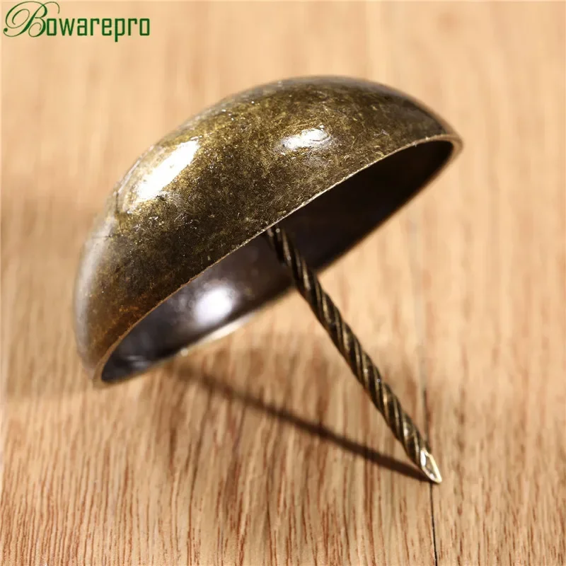 1Pc 50MM Antique Bronze Upholstery Nail Decorative Upholstery Tacks Stud Wooden Box Furniture Decorative Nails Pushpin Doornail