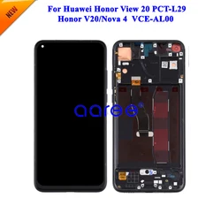 Tested  LCD Display For Huawei Honor View 20 LCD For Huawei Nova 4 LCD Display LCD Screen Touch Digitizer Assembly