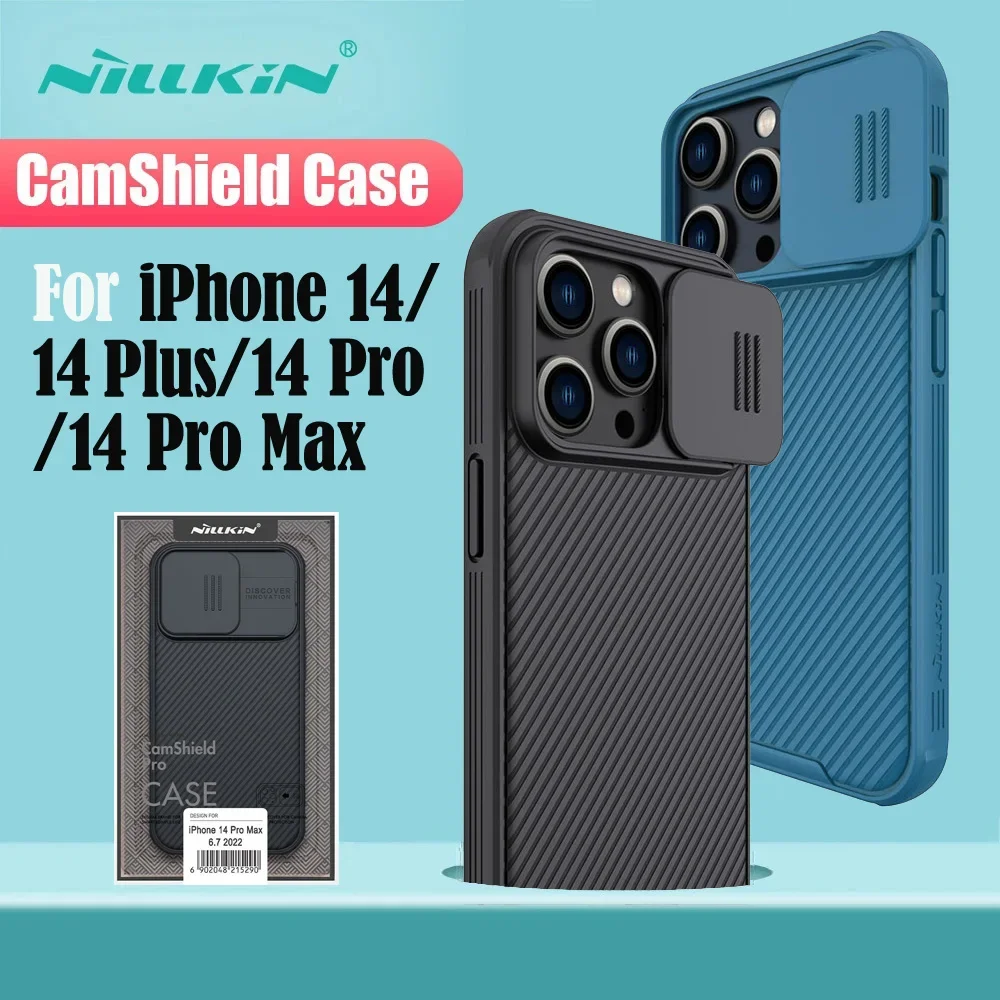 For iPhone 14 Pro Max Case NILLKIN CamShield Pro Slide Camera Cover Lens Protection For iPhone14 Case For iPhone 14 Pro /14 Plus
