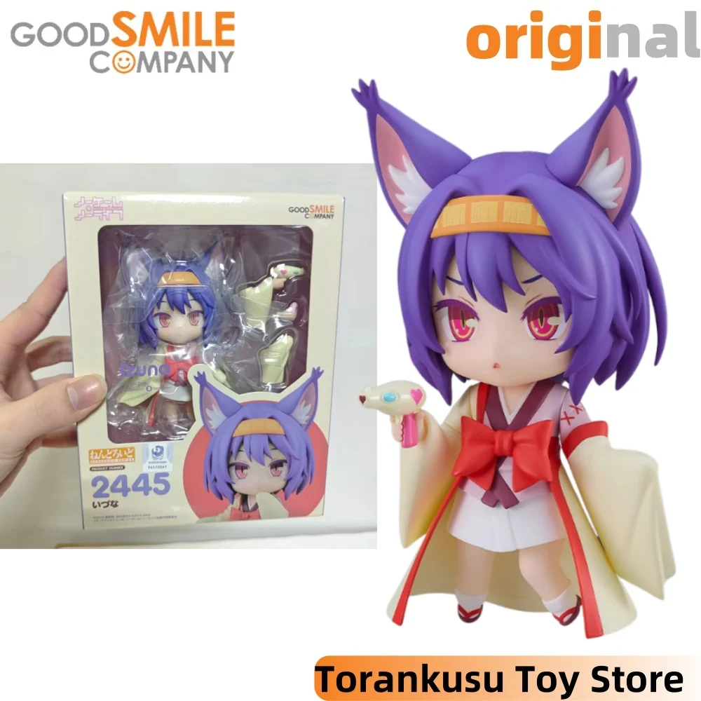 

NO GAME NO LIFE Anime Hatsuse Izuna 2445 Replaceable Emoji Figurine Action Figures Model Figurine Original Figuarts