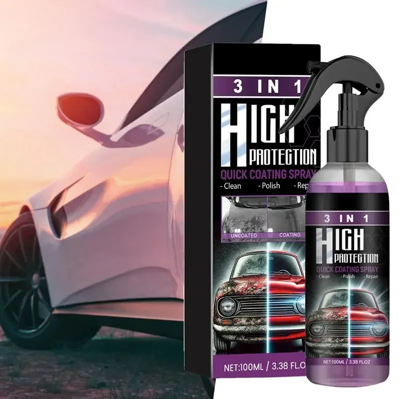 Car Ceramic Coating Spray, Scratch Repair Polish, Auto Car Scratch Reparação Nano Spray para Metal Vidro Cerâmica