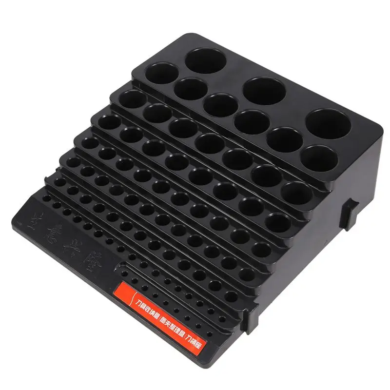 -[Retail TX] Drill Bit Storage Box Milling Cutter Saving Space Drill Finishing Holder Organizer Case Box For Home DIY Woodworkin