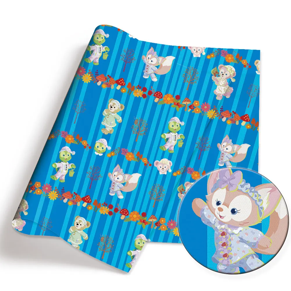 disney fabric 140x50CM Cartoon cotton fabric Patchwork Tissue Kid Home Textile Sewing Doll Dress Curtain Polyester cotton Fabric