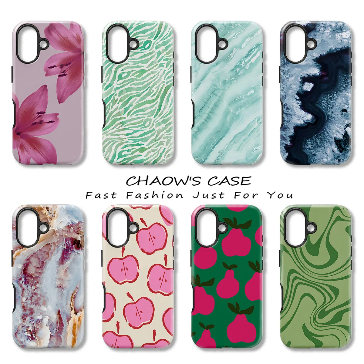 Boho Fruit Floral Phone Case for Samsung Galaxy S20 S23 S24 S25 S26 FE Plus Ultra Edge 4G 5G Luxury Double-layer Back Cover