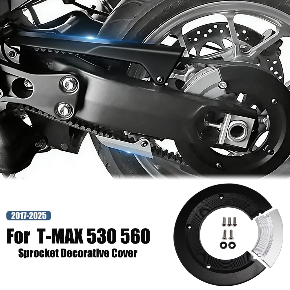 

For Yamaha T-MAX 530 560 2017-2025 Motorcycle Aluminum Alloy Rear Sprockets Wheel Decorative Cover