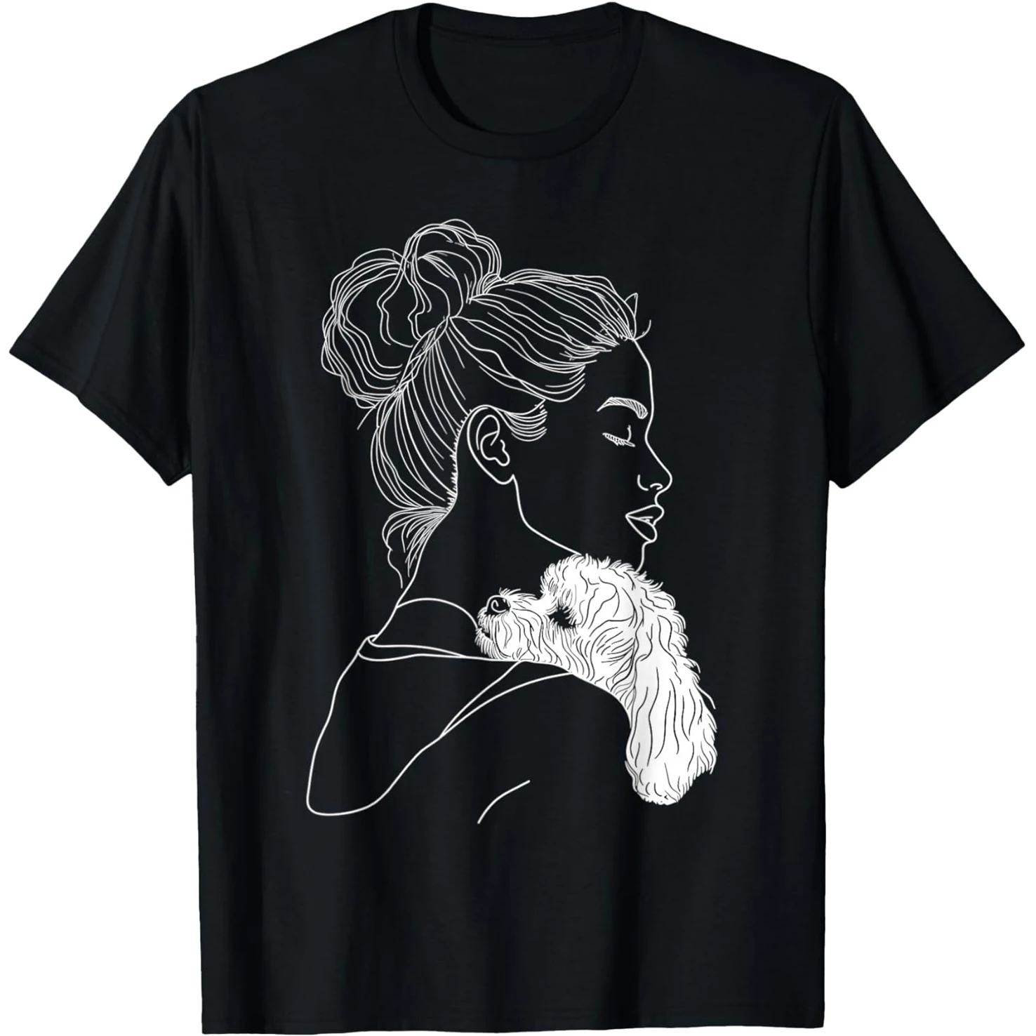 Lustiges Bichon Frise Hund Haustier T-Shirt für Männer Reine Baumwolle Humor Streetwear T-Shirt Kurzarm Unisex Lockere Kleidung – Detail 2