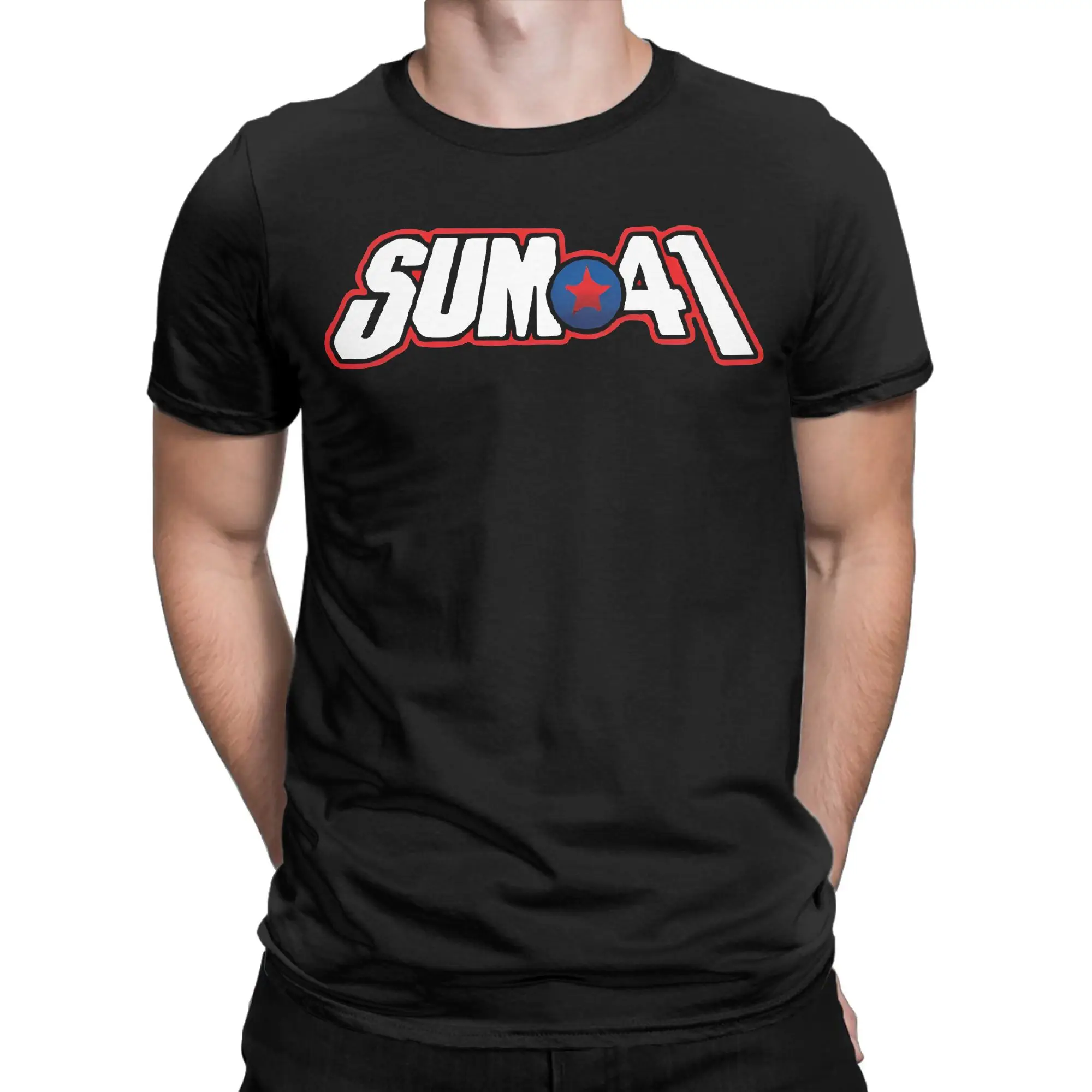 

Sum 41 Rock Band Logo Tee Shirt for Men Women Printed T Shirts Punk Music 100% Cotton Clothing