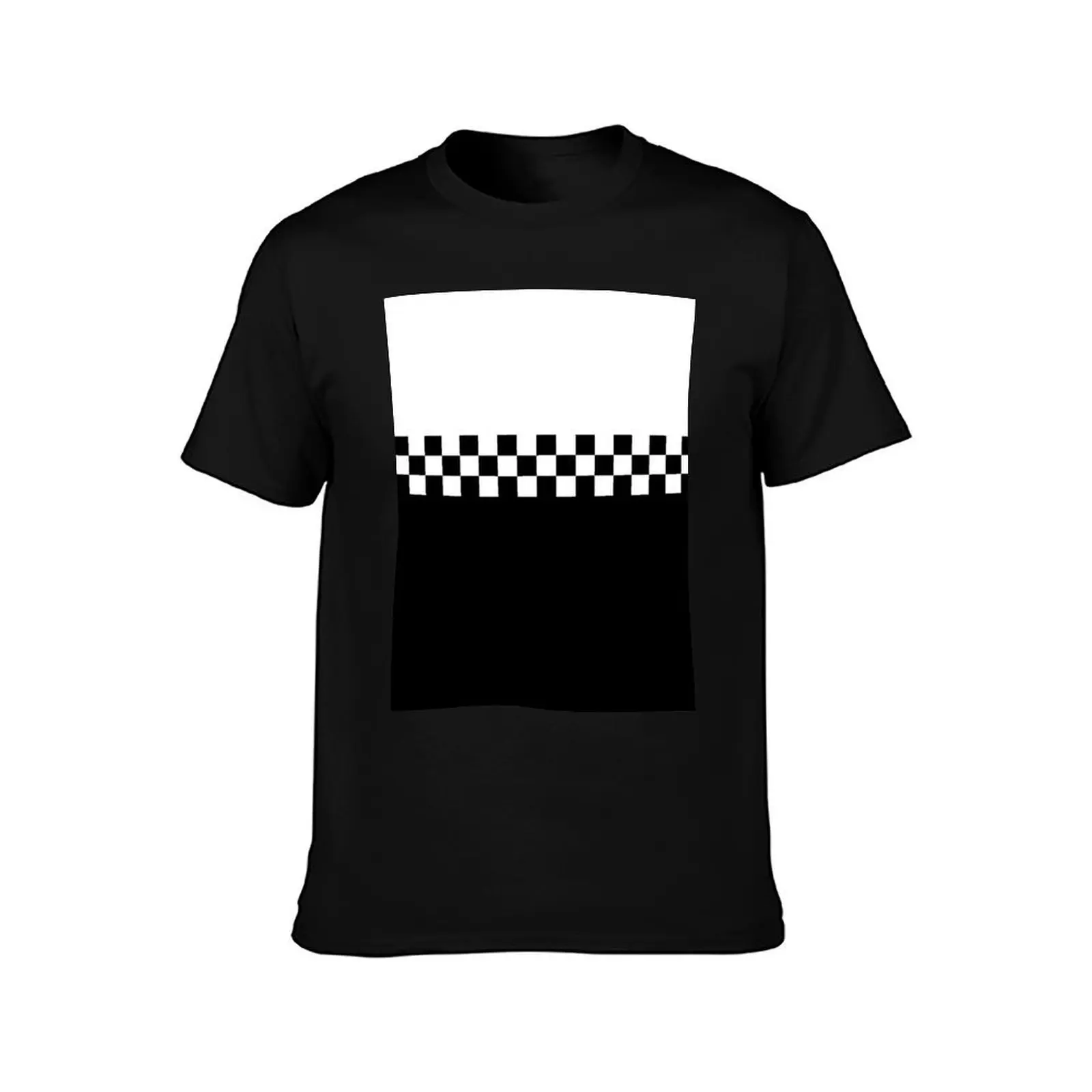 Two Tone Mod Ska 60s Retro Black & White T-Shirt Large Size Casual Tee Shirt T-Shirt