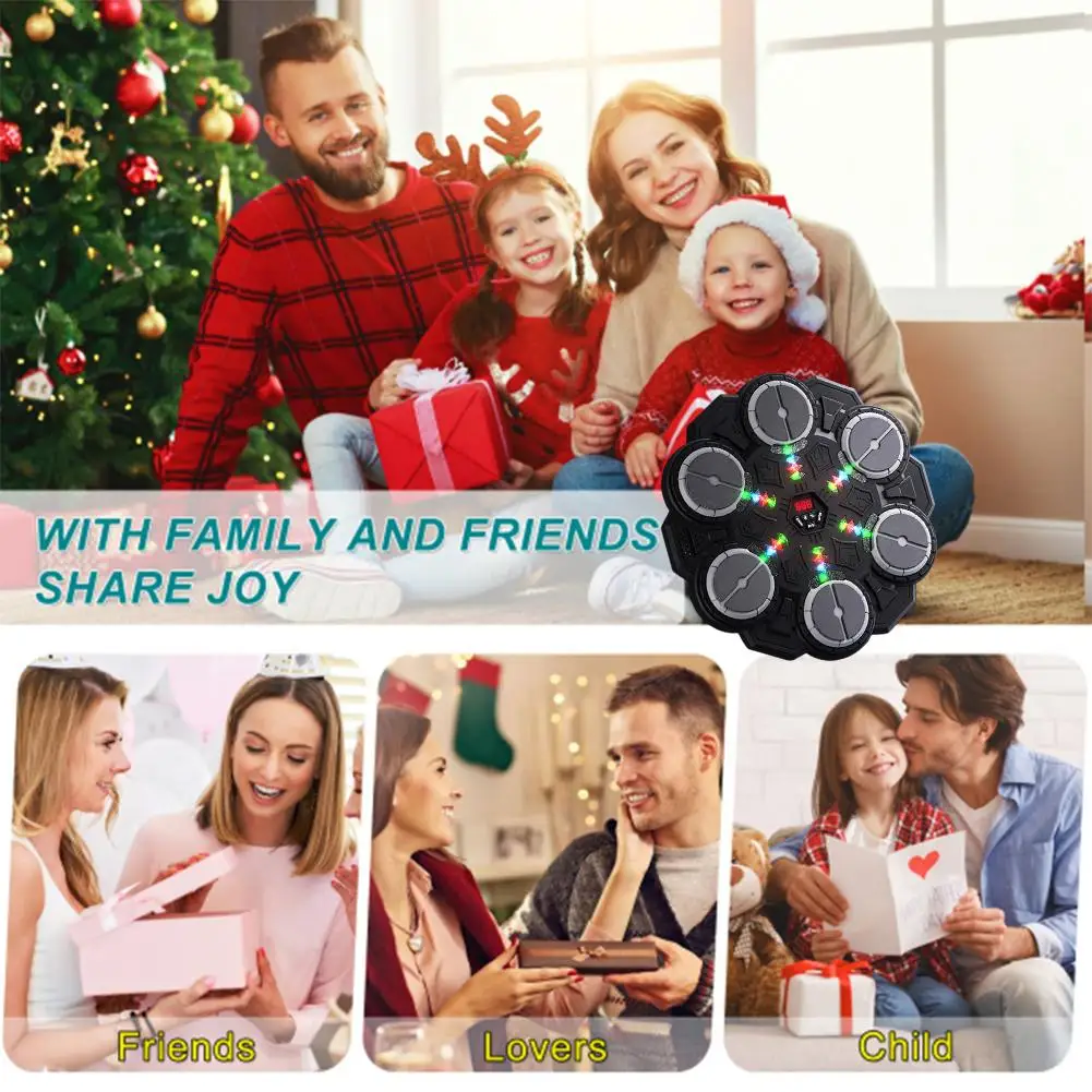 Picture 7: Smart Bluetooth Music Boxing Machine Home Wall Target Children's Strike Reaction Indoor Electronic Target Sanda Training Device