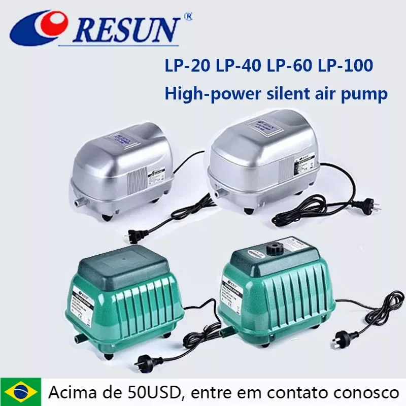 

RESUN Large-volume high-power fish tank aquarium fish pond silent air pump LP-20 LP40 LP60 LP100 oxygenation pump