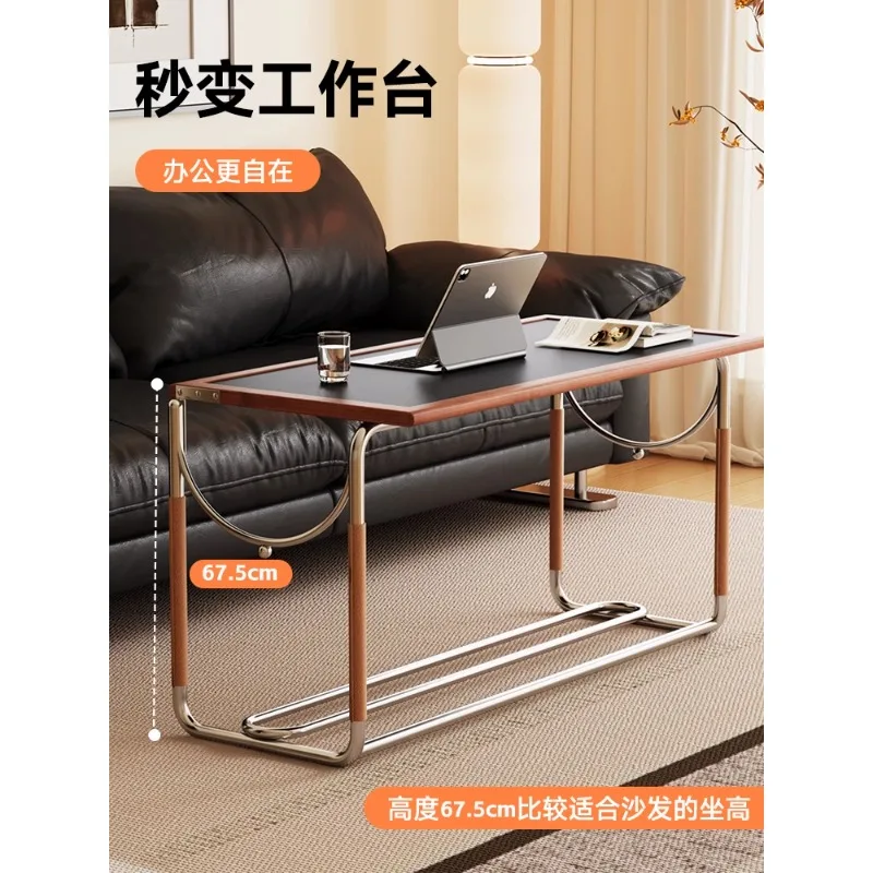 طاولة قهوة من الخشب الصلب قابلة للرفع في العصور الوسطى #3