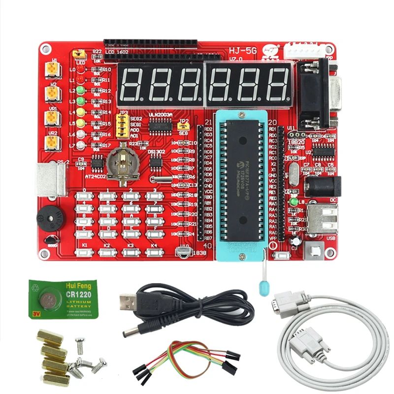 Pic Development Board Pic16F877A Microcontroller Learning Board Experiment Board Kit