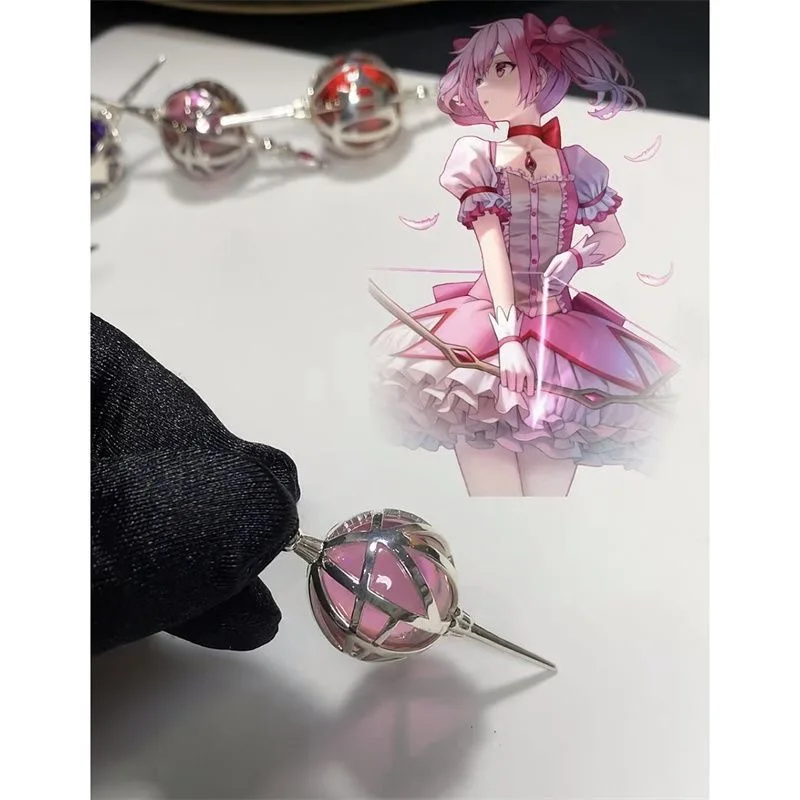 Anime Puella Magi Madoka Magica Soul Gem Cosplay Accessories Prop Grief Seed Soul Gem Ear clip earrings